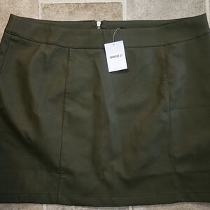 Forever 21 Olive Green Women's Skirt